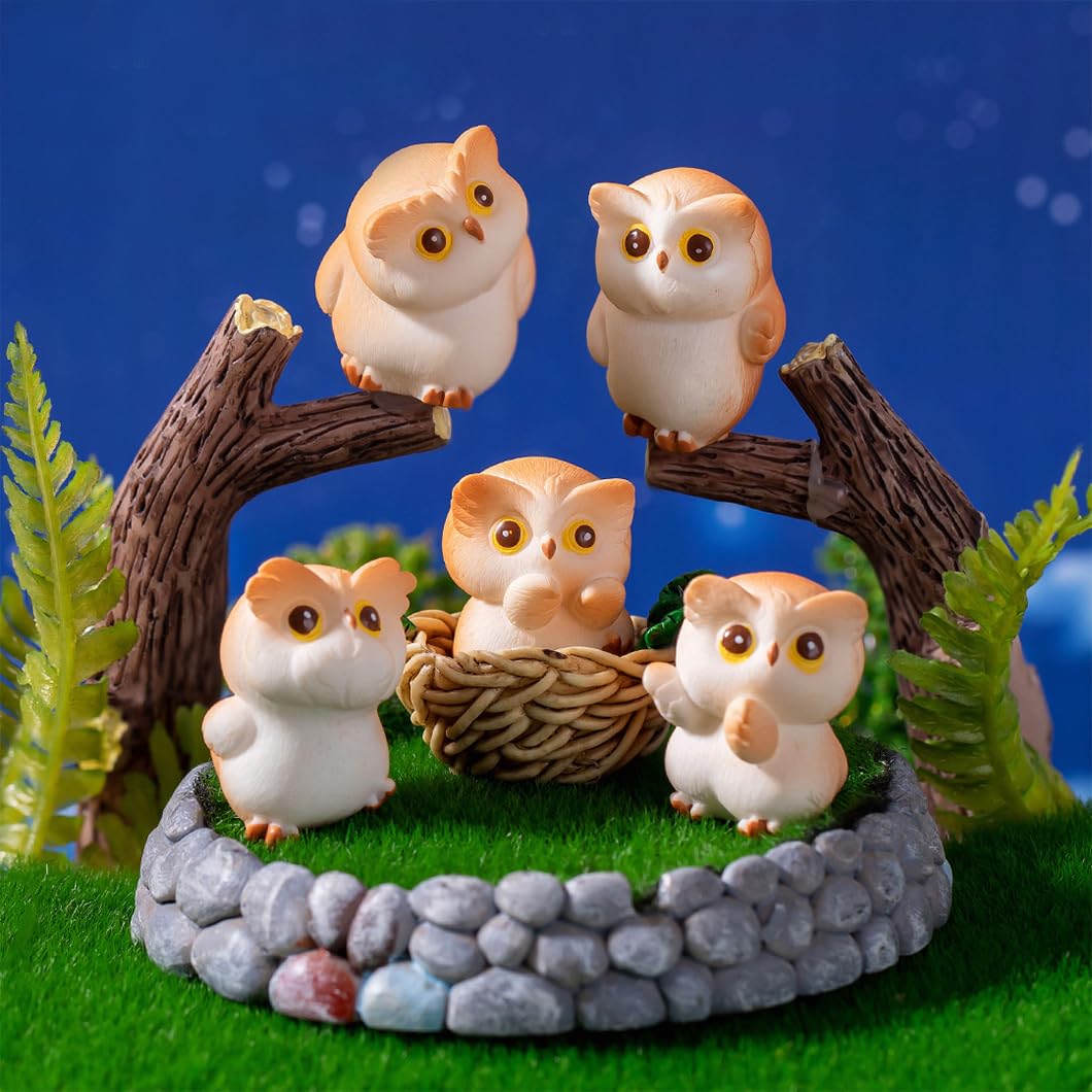 リンコンダフクロウの置物5体セット 【公式通販】