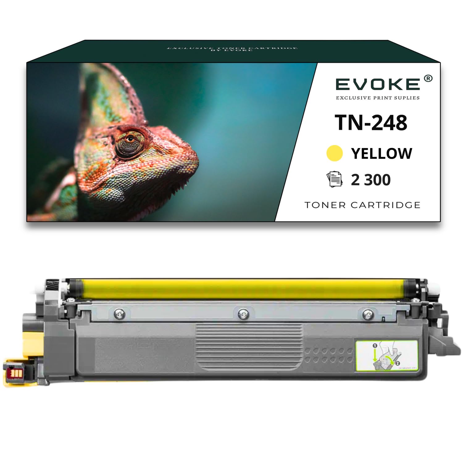 EVOKE TN248 TN-248 Toner Kompatybilny z Brother DCP L3560CDW L3520CDW HL L8230CDW MFC L3740CDW (Zestaw CMYK) 9900 Stron
