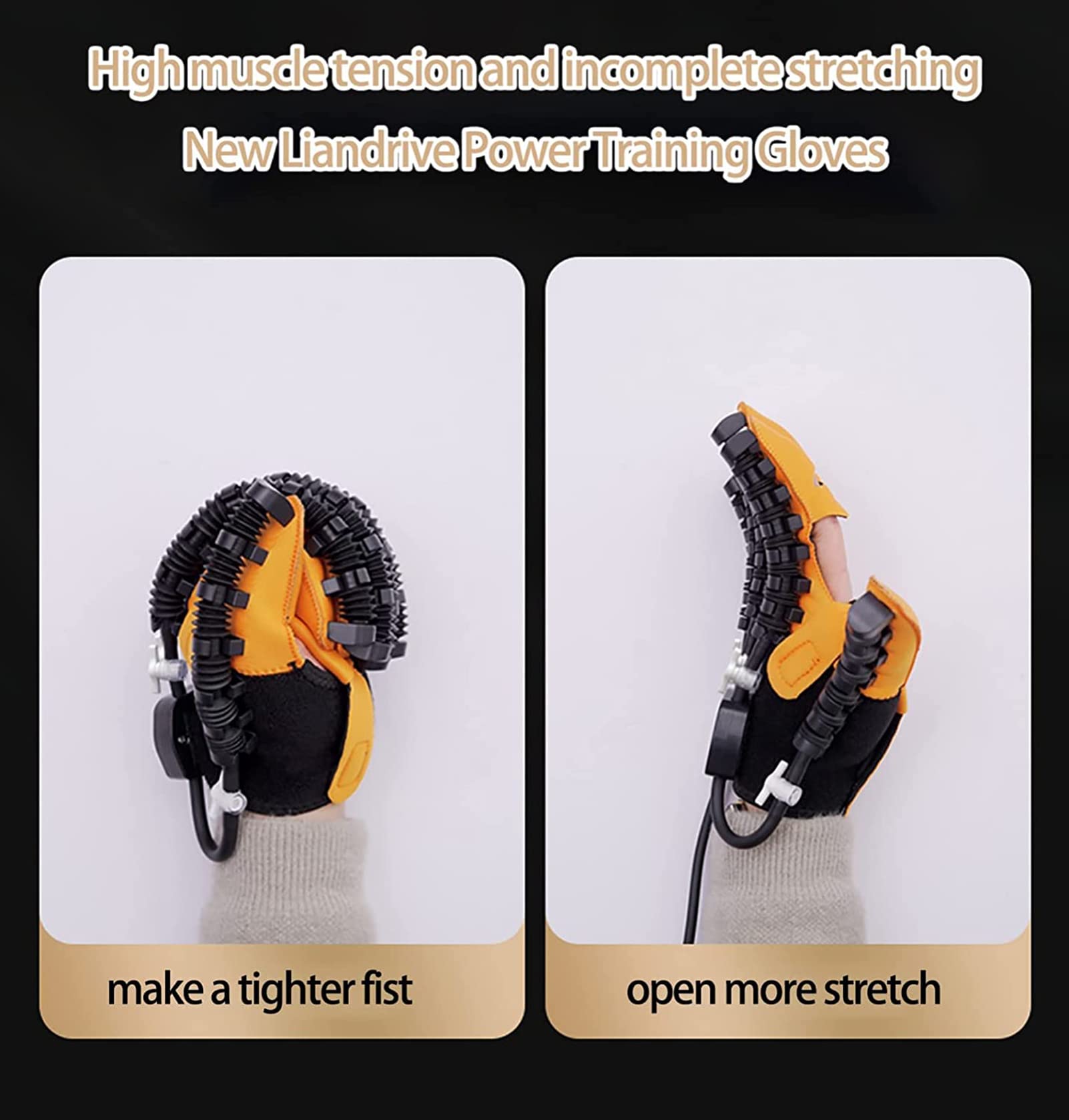 Guantes De Robot De Rehabilitación, Entrenamiento De Dedos Actualizado Y Órtesis De Rehabilitación, para Corrección De Flexión De Dedos, para Pacientes con Hemiplejia por Accidente Cerebrovascular