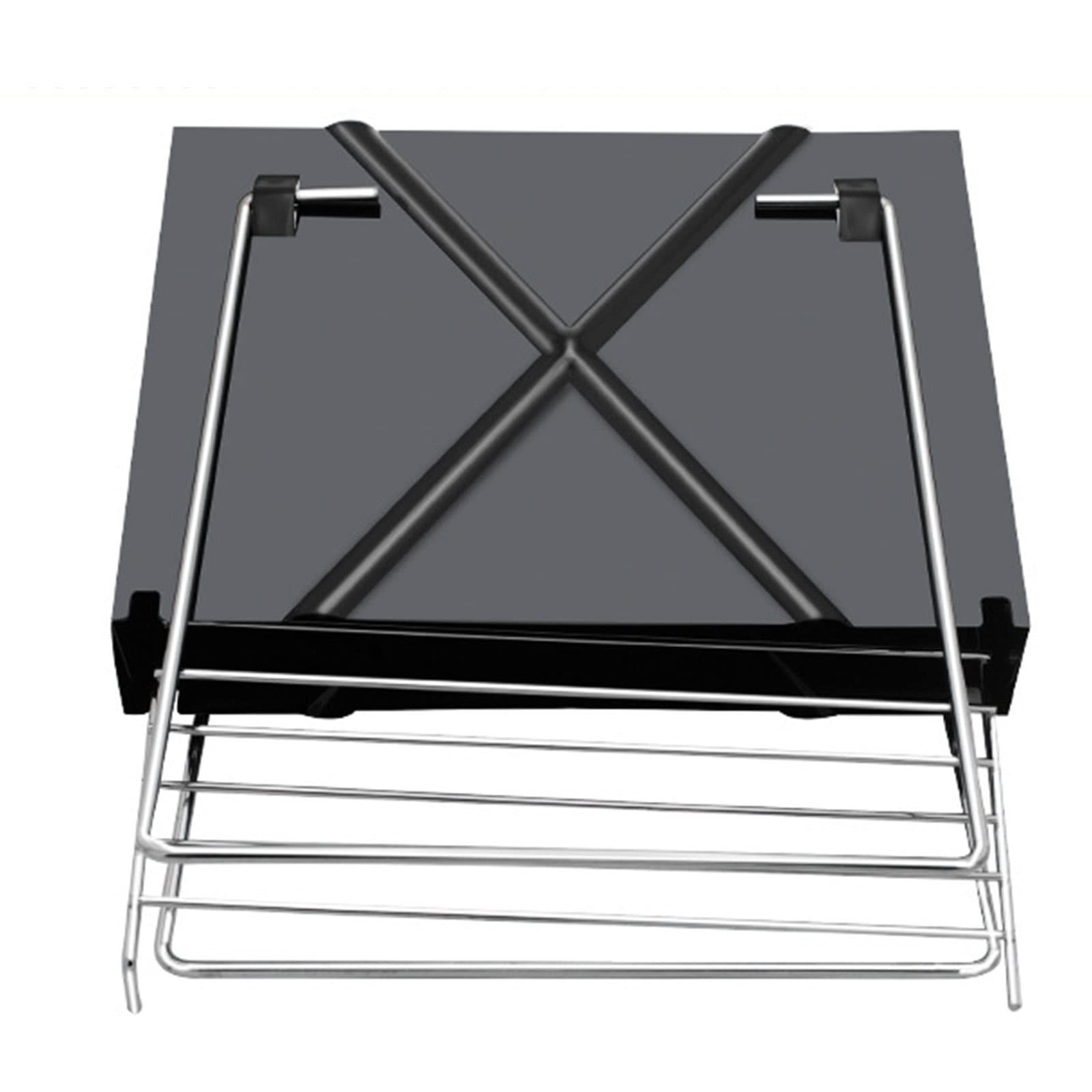 Griglia a Carbone Portatile Pieghevole per Barbecue, Barbecue da Tavolo Barbecue da Esterno in Acciaio Inossidabile per Fumatori per Cucinare all'aperto, Campeggio, Picnic, Spiaggia
