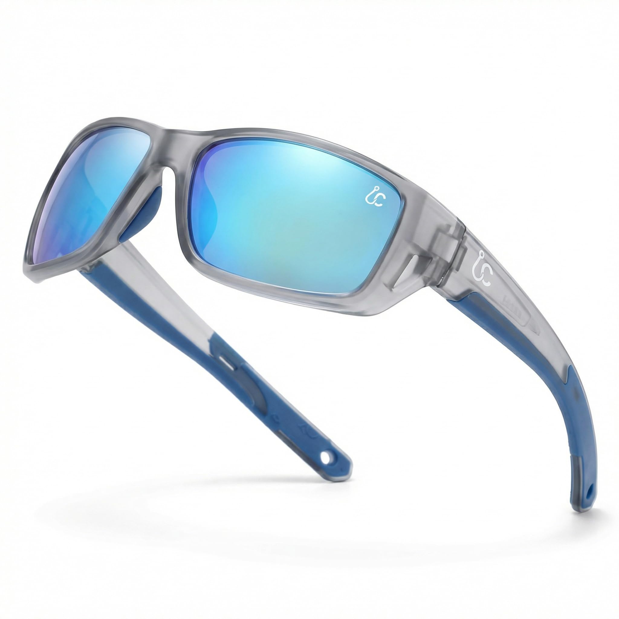 CATCHRO Schwarze polarisierte Sonnenbrille für Herren – schwimmende TAC UV400 blaue verspiegelte Gläser – perfektes Angelgeschenk & Sonnenbrille polarisiert