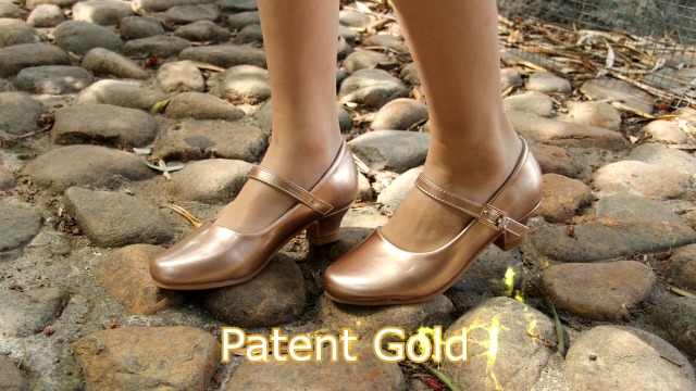 EIGHT KM Meisjes Hoge Hak Jurkschoenen Mary Jane Prinses Bruiloft Feestschoenen Pumps EKM7035 Lakleren Hart Parel Strik Zwart EU maat 27