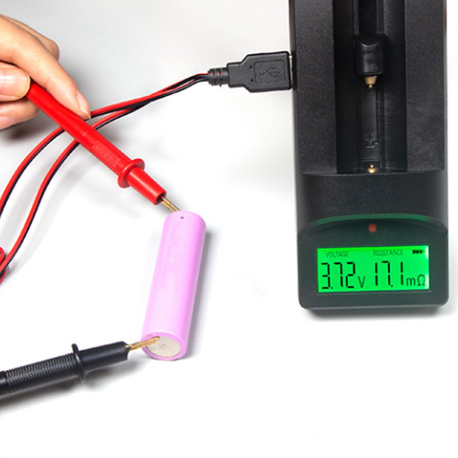 Batterie al litio avanzate Tensioni e tester di resistenza interna Strumento di misurazione di precisione Test ABS per Professiona