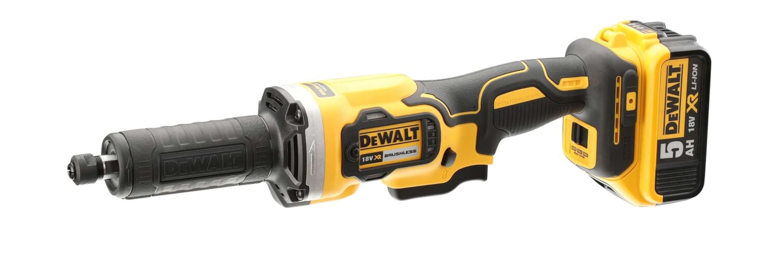 Meuleuse droite DEWALT DCG426P2 XR 18V (2 x 5Ah) Brushless en Coffret