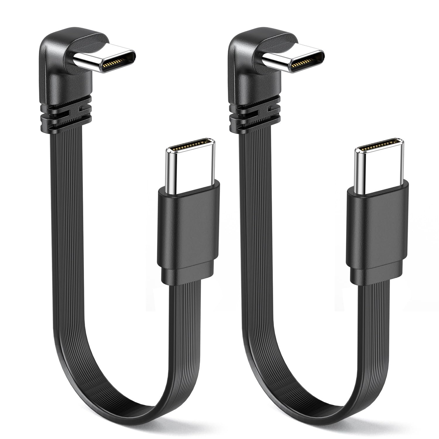 Cable Usb Vers Usb C Câble Court USB C Mâle Vers Mâle, 30 Cm Coudé