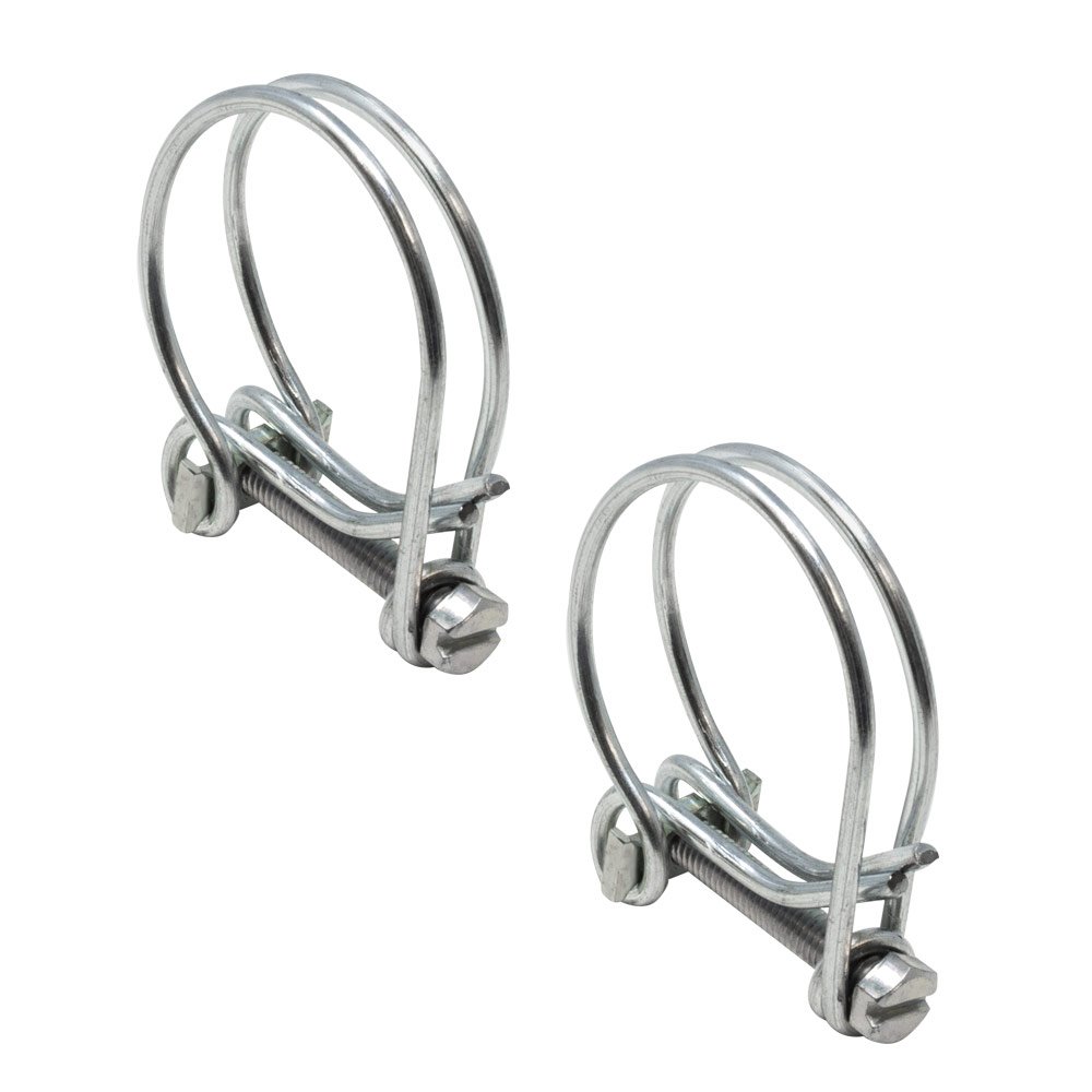 Double Wire Pond Hose Clips - Pack of 2/5 / 10 (2, 32mm (1.25"))