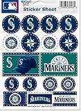MLB Seattle Mariners Vinyl Sticker Sheet, 5" x 7"
