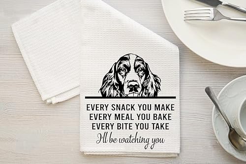 Miniatura 2 de Springer Spaniel Dog - Toalla de té, cada bocadillo que hagas, cada bocado que tomes, decoración de cocina, paños de cocina, toallas de cocina