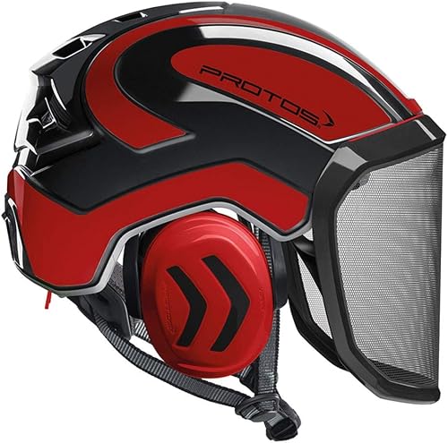 Casque arboricole Protos Integral de Pfanner - Rouge & Noir