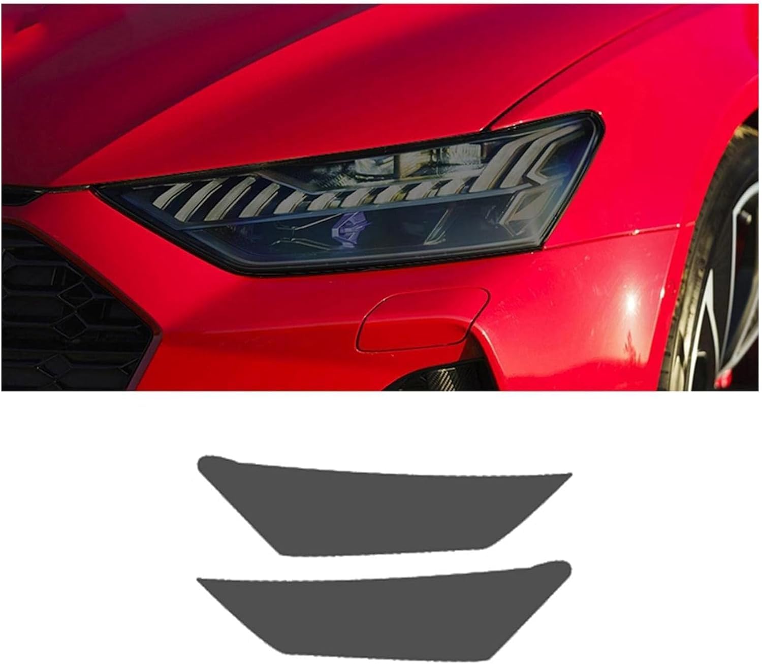 SamLng Car Front Light Film for RS7 2020 2021 Precut Headlight Protective Film Car Front Headlamp Protection Film car Lights Film Headlight Anti-Scratch Non-Yellowing Protective Film