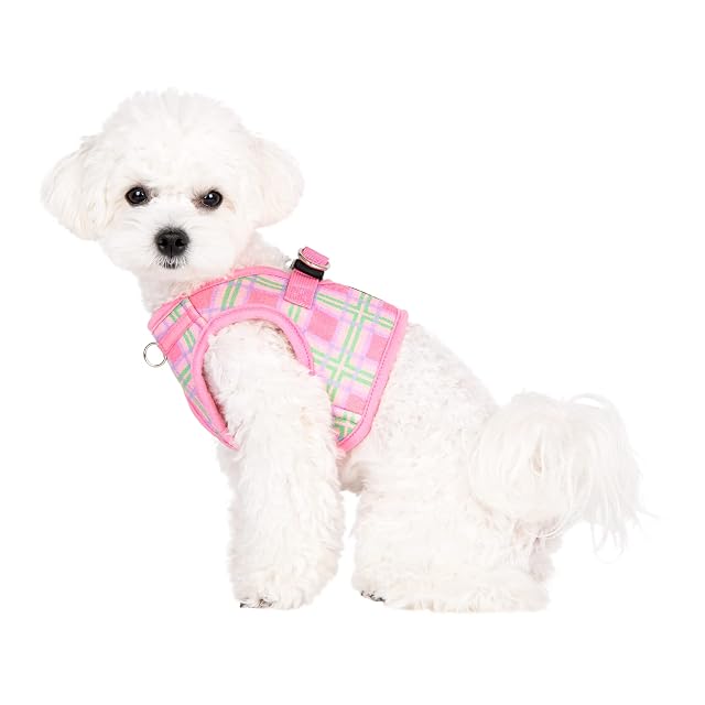 Foto 4 de 5 de Puppia Spring and Summer Fashion Step-in Vest Arnés para Perro, Pink_Jaylen, S