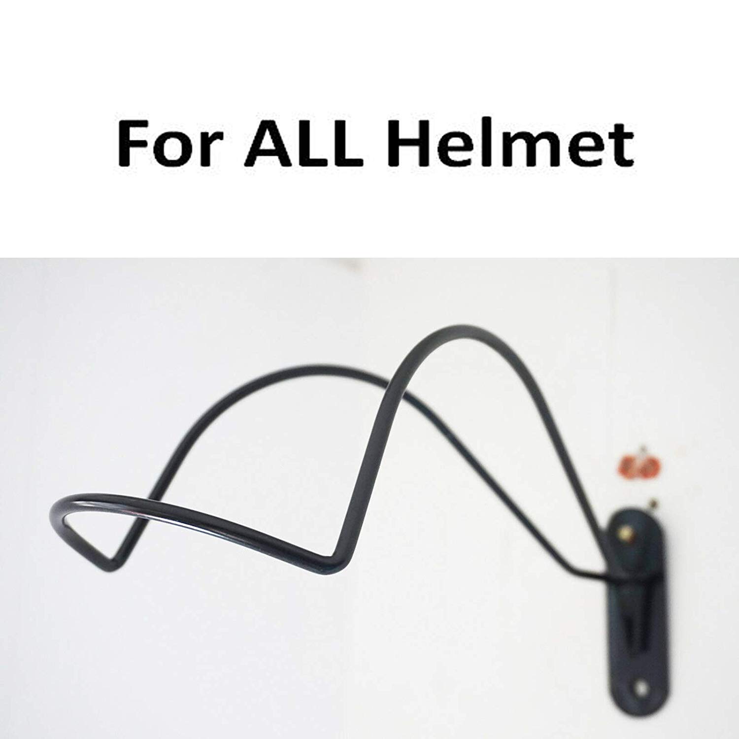 Pmsanzay Heavy Duty Iron Rack - Helmet Accessories - Wall Mounted - Helmet Storage Display Helmet Hanger - Wall Hanger Stand - Shop Garage Storage Organizer | Sturdy & Decorative Solution to Organize