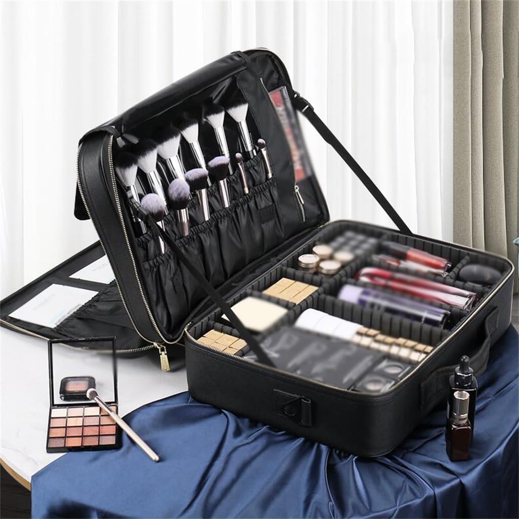 Makeup case with lights, makeup bag, travel cosmetics storage, portable image 3