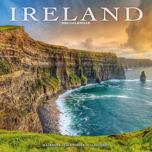 Ireland 2026 Calendar | Square Wall Calendar | Travel Gift | Plastic Free Packaging | by Avonside Publishing