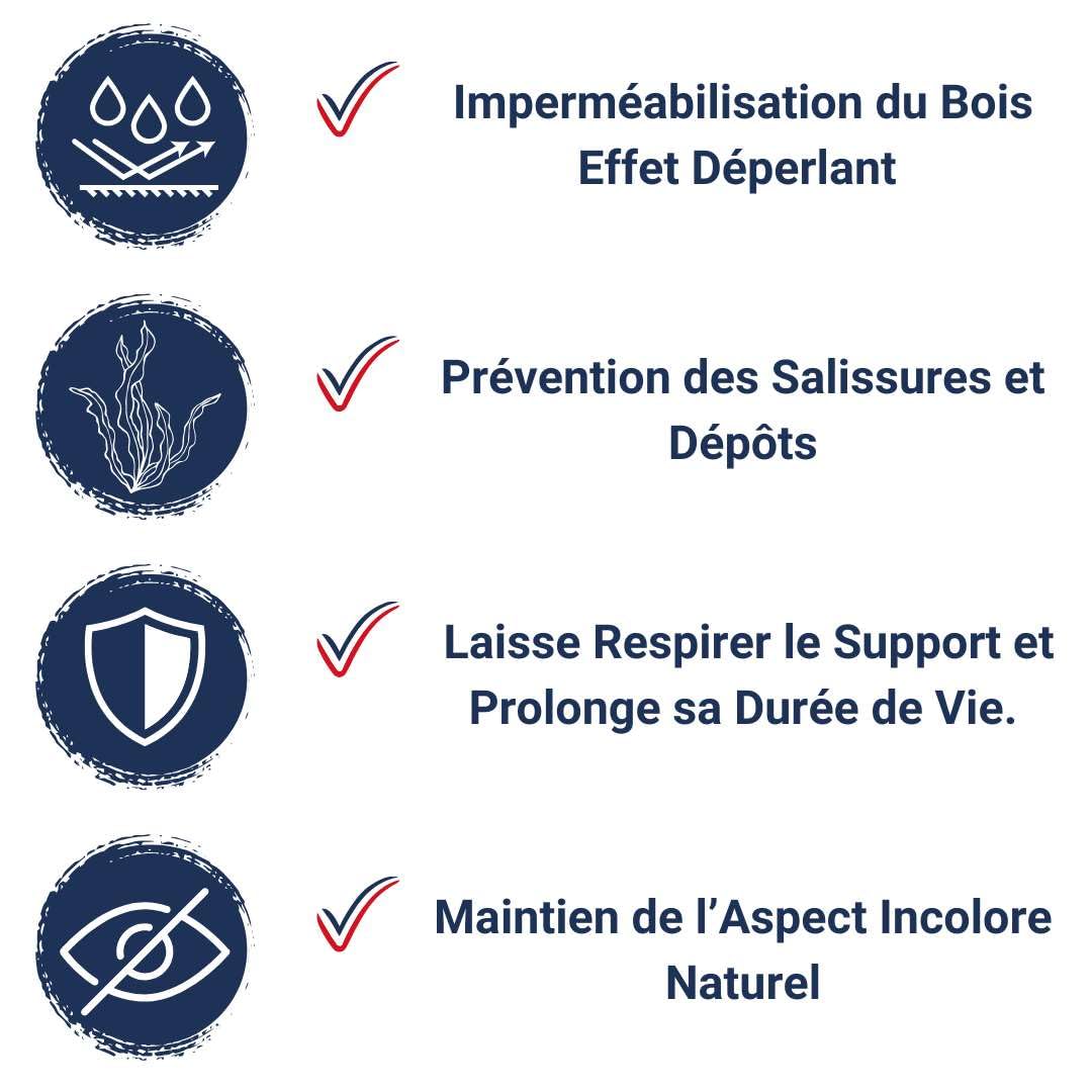 Hydrofuge Bois - Codeve Bois - 1L - Intérieur/extérieur - Pour Votre Terrasse, Bardage, Volet, Lambris Ou Meuble En Bois.