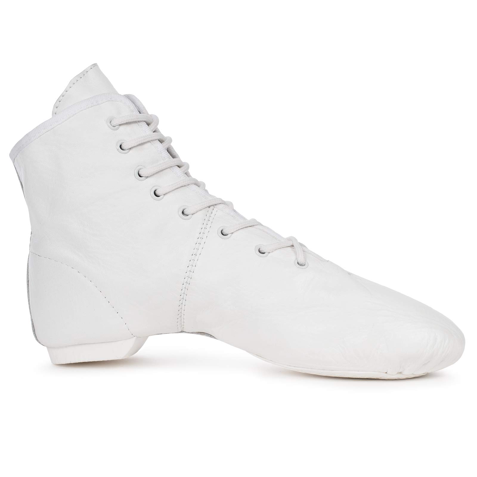 Viva Dance Gardetanzstiefel Kinder & Erwachsene – BDK Turnierstiefel aus Leder mit geteilter Gummisohle & Schnürung – Flexibler Tanzstiefel für Garde, Karneval & Showtanz