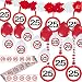 Produktbild Carpeta 23-TLG. Partyset * 25. Geburtstag * mit Verkehrschild Deko: Girlande + Rotorspiralen + Absperrband und vielen Luftballons Dekoset Dekobox Verkehrsschild