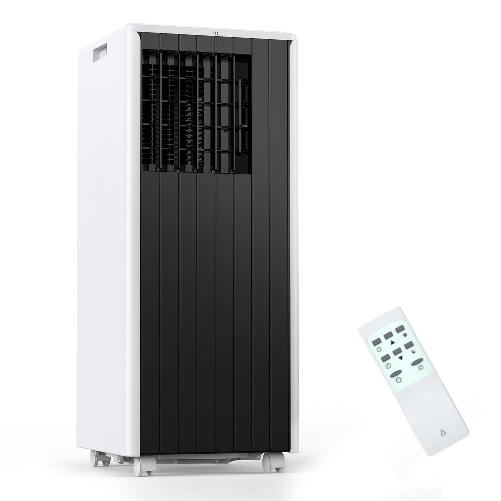 Photo 1 of 8,000 BTU A/C for Rooms up to 350 Square Meters, Portable Air Conditioner, 3-in-1 A/C Unit, Dehumidifier and Fan with Digital Display, Remote Control, Window Mounting Kit, 24 Hour Timer?black+white)