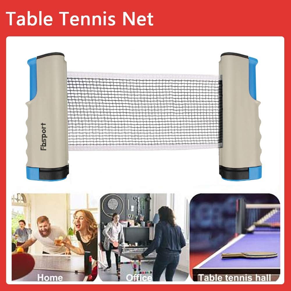 Red de Ping Pong para Mesa Ajustable Mesa,Palas de Ping Pong con Red y Pelotas,Sets de Juego Ping Pong con Red Extensible,2 Raquetas de Tenis de Mesa,6 Pelotas — view 5