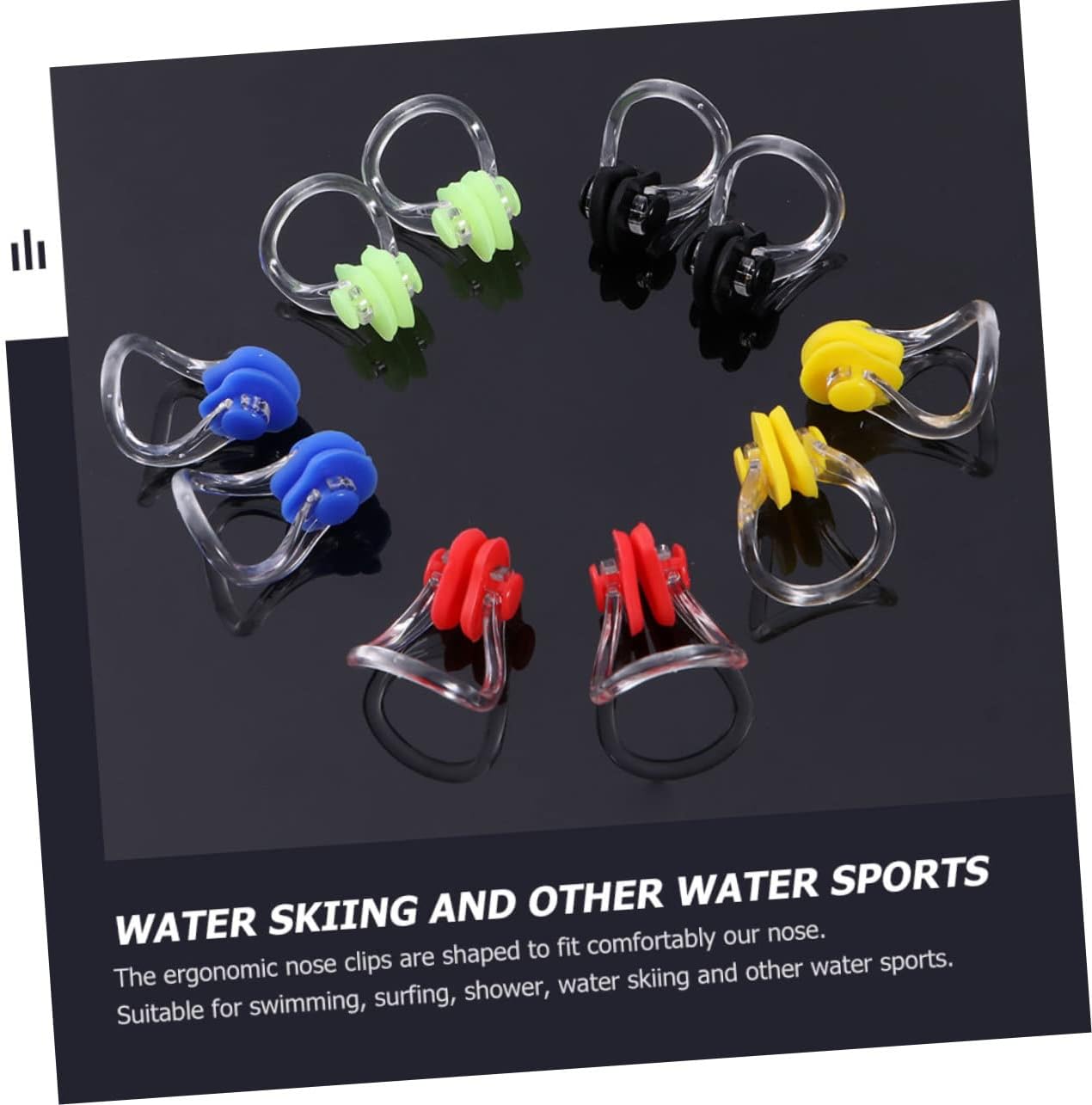 balacoo Swimming Silicone Nose Clip Goggles Pool Noise Cancelling Sleep Mask Fins Swimming Mouth Swim Nose Clip