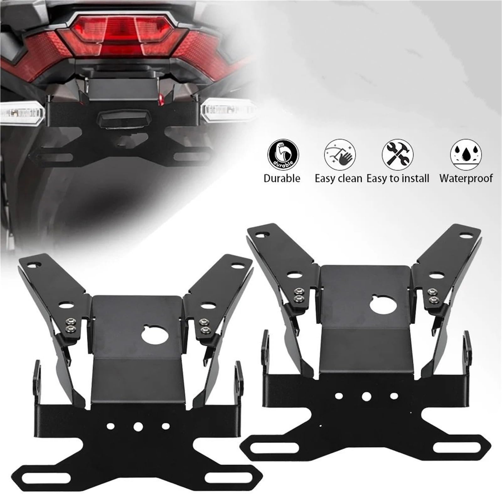 CHLKEAMEE Motorrad-Kennzeichenhalter - Verstellbar Für Honda XADV 750