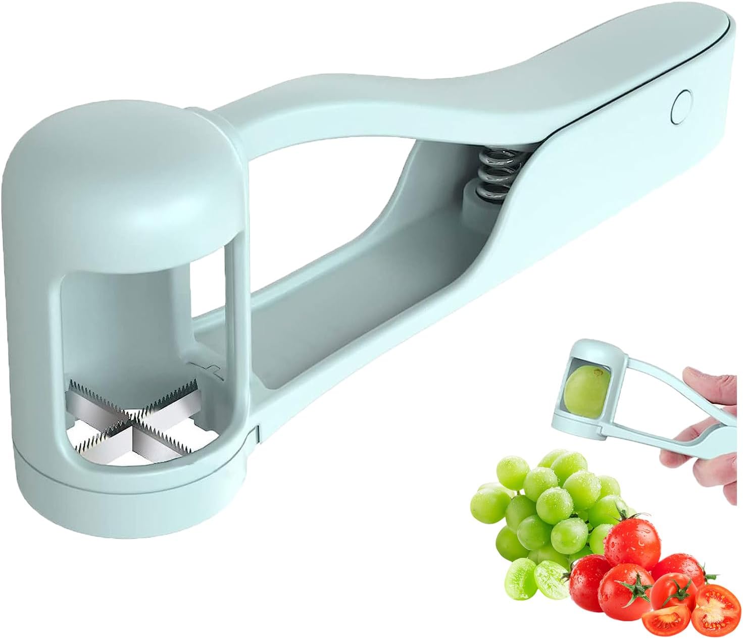 Rebanador De Frutas Multiusos Uvas Cerezas Tomates | Cuotas sin interés Rebanador De Frutas Multiusos Uvas Cerezas Tomates | Cuotas sin interés