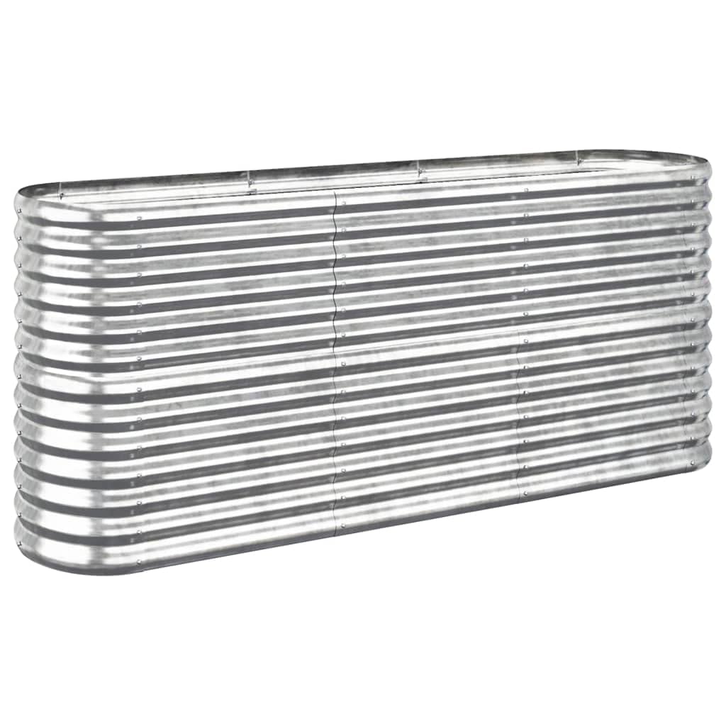 VidaXL Garden Raised Bed - Steel - Silver - 152x40x68 cm