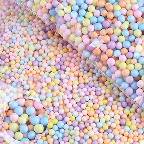 Bolas de Espuma Relleno,1 Paquete Bolas de Espuma Colores,Bolas de Espuma,Decoración de Bolas de Espuma,Durable,4mm-6mm,Utiliza para Artículos de Manualidades,Relleno de Cajas de Regalo(Color) Cover