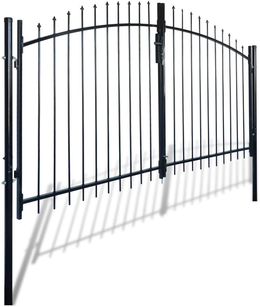 Dual Swing Garden Gate Entry Door Fence Driveway Gate