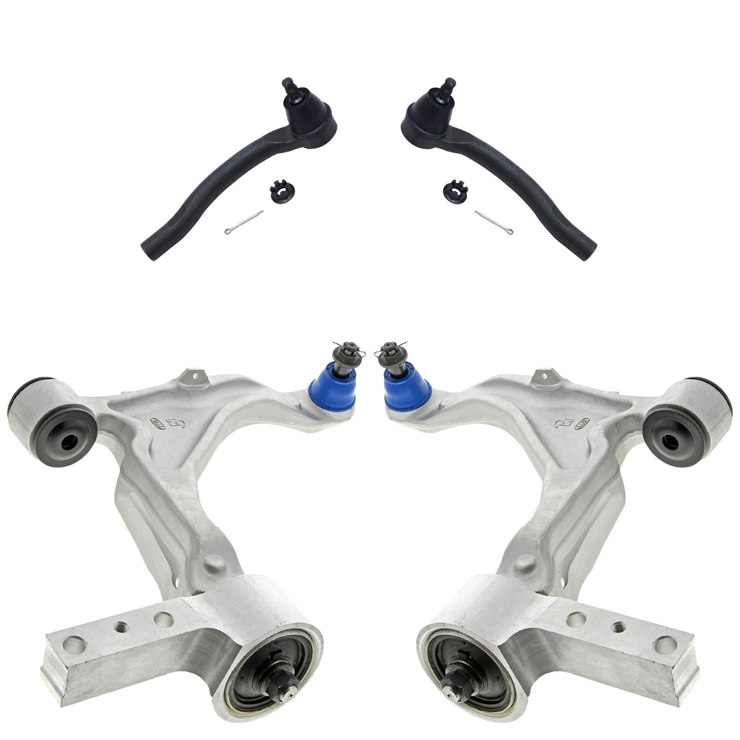 Detroit Axle - Front Control Arms Tie Rods for Acura 2007-2013 MDX