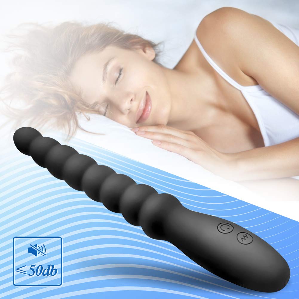 SXOVO Vibratore Anale, Perline Anali per Massaggiatore Prostatico Maschile Doppio Motore, Plug Anale Ricaricabile Giocattoli Sessuali per Uomini o Donne