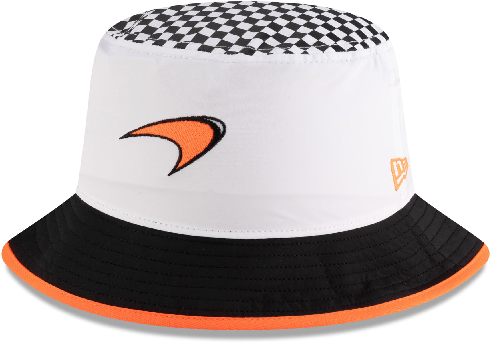 McLaren Racing F1 Checkered Tapered Bucket Hat Adults - White