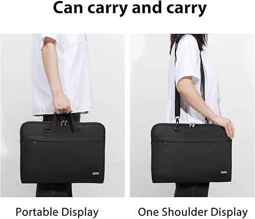 Miniatura 6 de V Voova Funda de transporte para laptop de 13 13.3 y 14 pulgadas con correa para el hombro, funda delgada para computadora compatible con MacBook