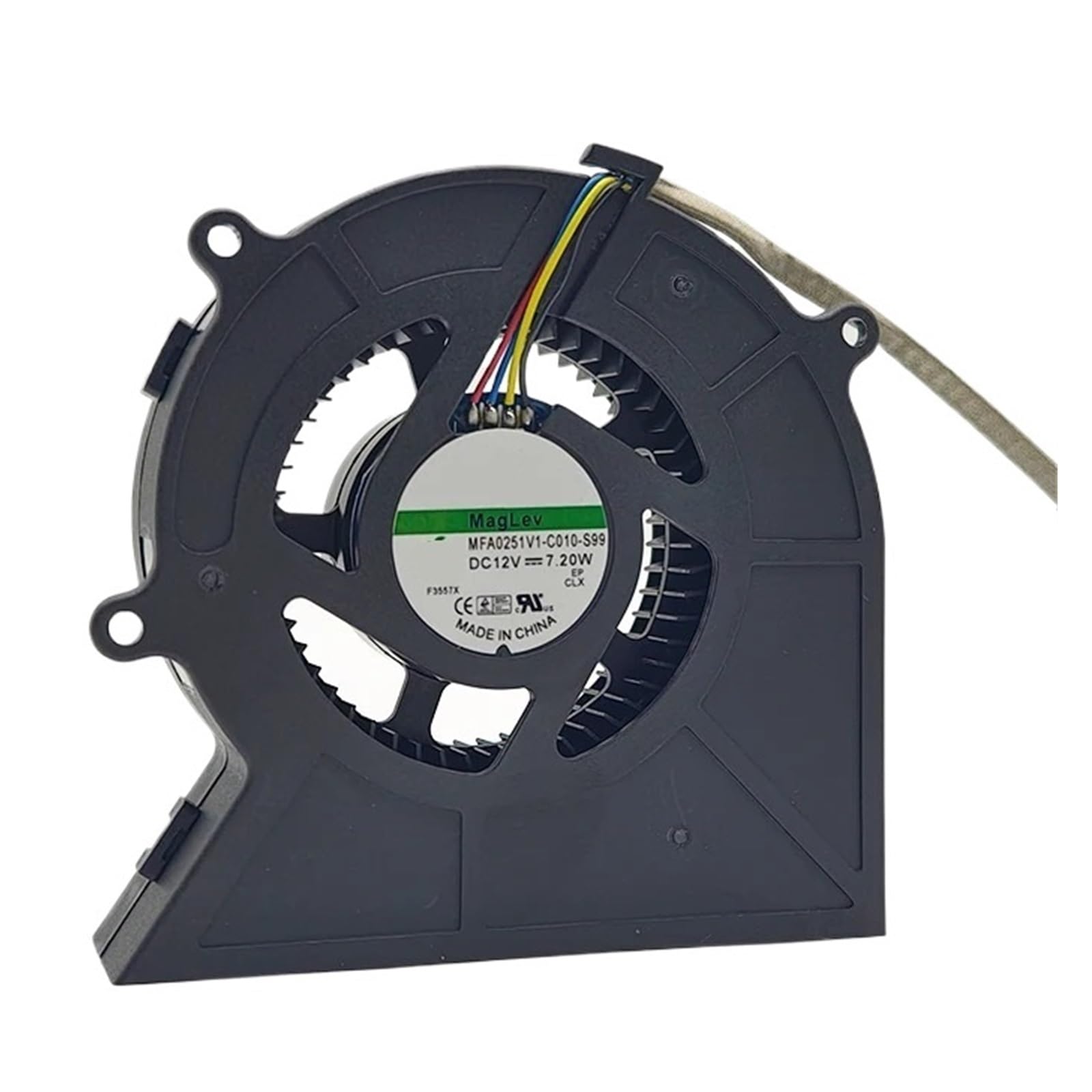 WESAWQGH MFA0251V1-C010-S99 Cooling Fan DC12V 7.20W F1A13T 4-Wire