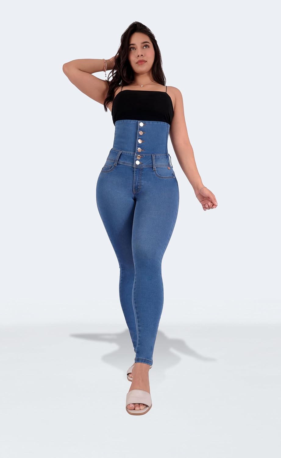 Jeans Designed to Sculpt Your Body Like a Second Skin, Created from Scratch to Enhance and Firm Your Figure