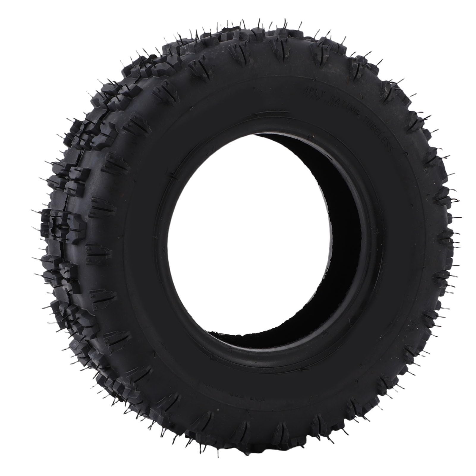 Tbest Pneu sans Chambre à Air 4.10 6, Robuste, Antidérapant, Anti-explosion, Fraise à Neige pour Go Kart, ATV Chinois, Quad, équipement de Pelouse, Caoutchouc Durable, adapté aux