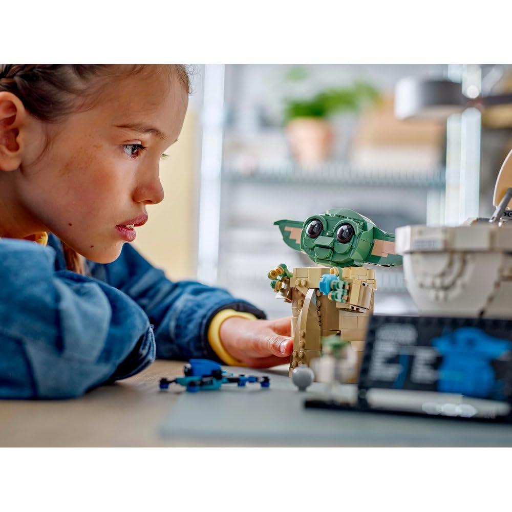 LEGO Star Wars Grogu w wózku 75403 | Kolekcjonerska figurka, zabawka dla 10-latka, prezent Star Wars dla dzieci, klocki dla chłopca i dziewczynki, 1048 elementów