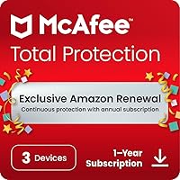 McAfee Total Protection 2023 | 3 Device | Cybersecurity Software Includes Antivirus, Secure VPN, Password Manager, Dark...