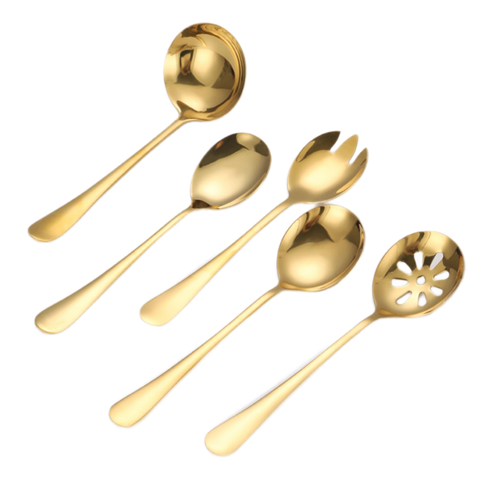72 teiliges Besteck-Set für 12 Personen aus hochwertigem 18/10 Edelstahl in Gold