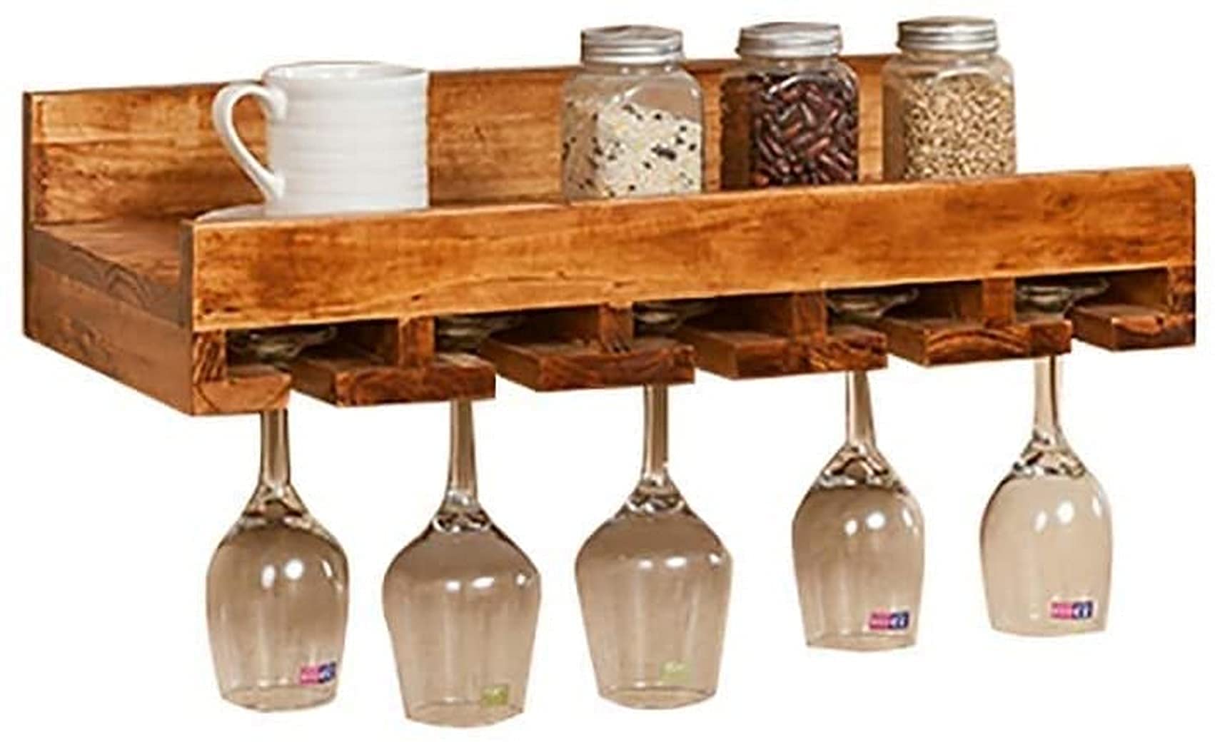 Présentoir porte-vin en bois noble : cadre décoratif de haute qualité