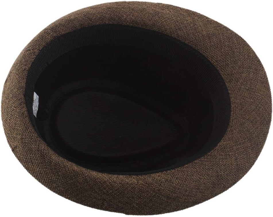 Classic Fedora Hat Wide Brim Panama Hat Fedora Hat Perfect for Wedding Party Talent Show Best Xmas Gift for Women Men (Coffee, Free Size)