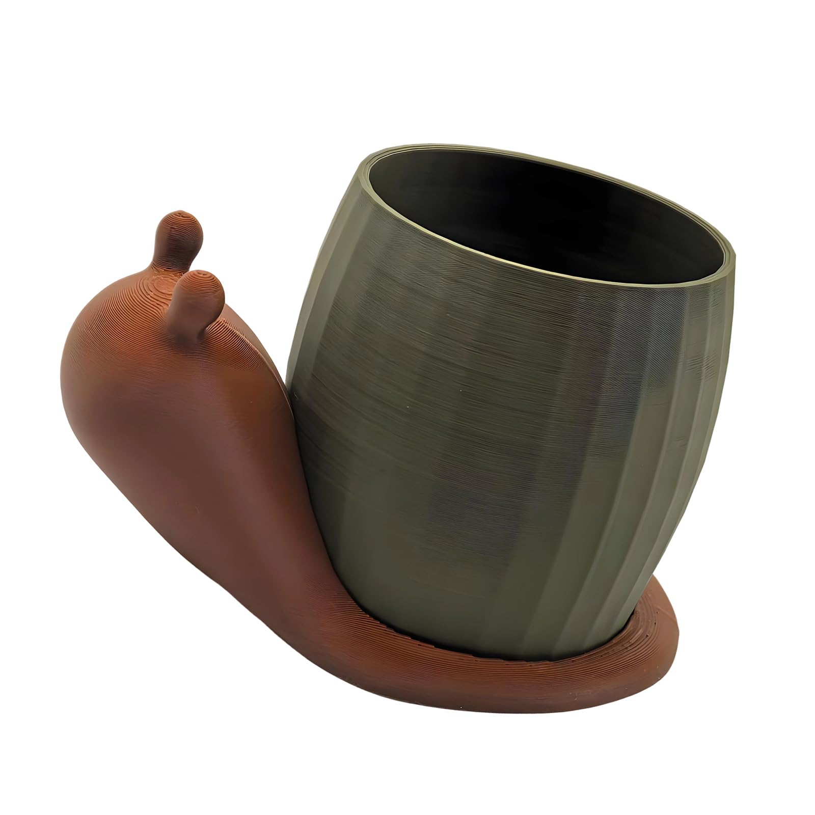 Msioytog Snail Shape Planter Holder Storage Bucket Personality Decoration Holder Home Decoration Plant Container Planter Kitten