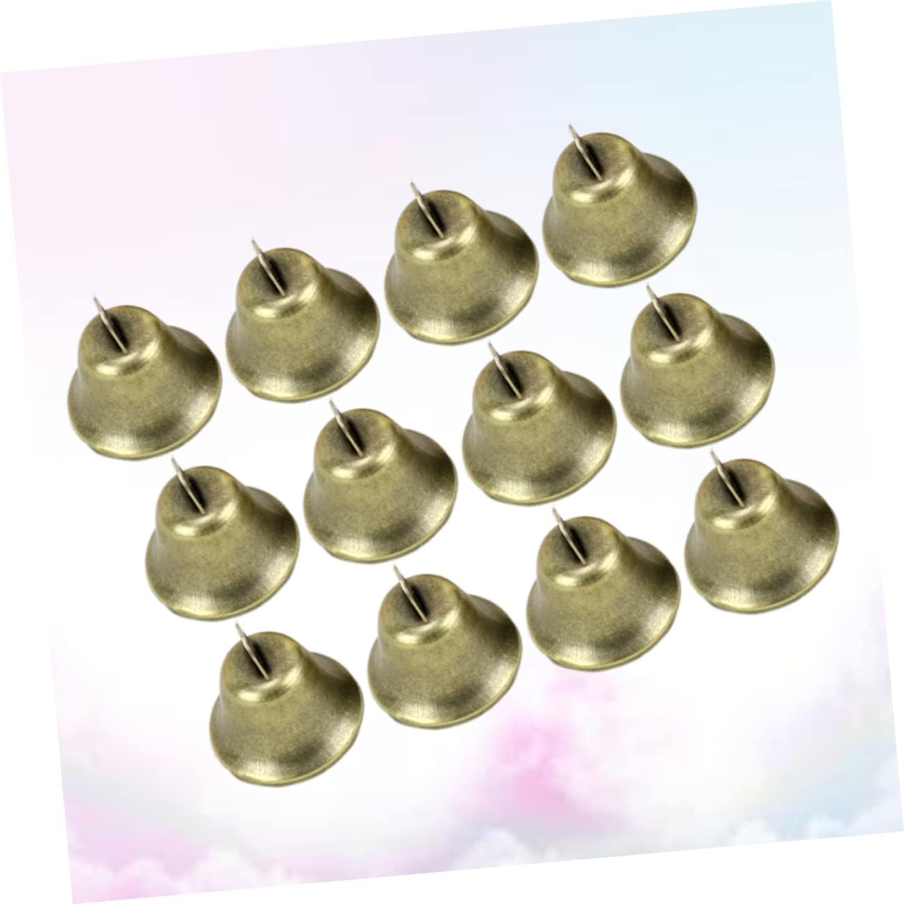 20pcs Iron Retro Trumpet Bell DIY Decorative Bells Rustic Rusty for Craft Wind Chime Party Accessory
