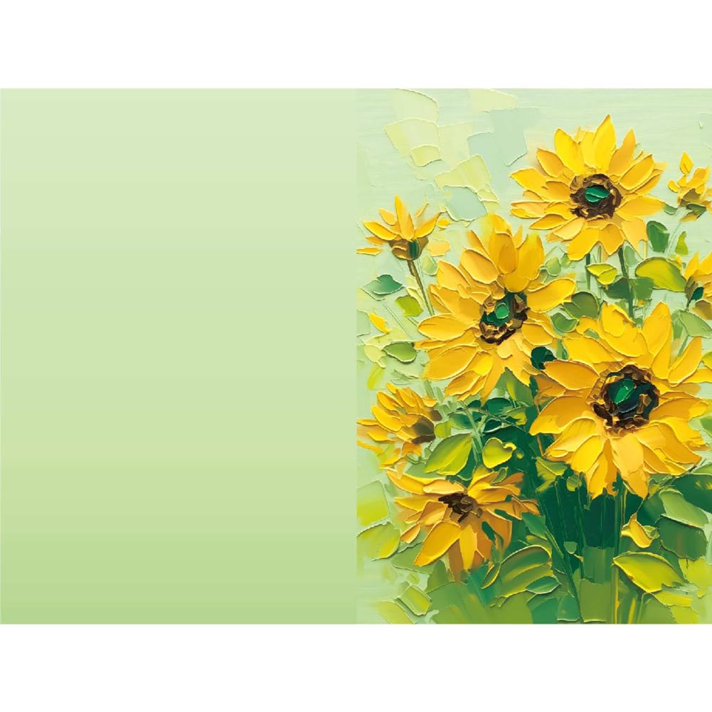 4 x 6 pollici, set di biglietti di auguri con buste vuote, pittura a olio, motivo floreale, elegante biglietto di auguri, biglietti di ringraziamento per compleanni, festa della mamma, #F