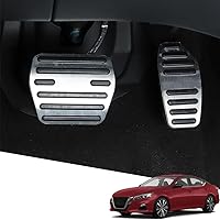 Vista 28 de Cubiertas de pedal de acelerador de gas de aleación de aluminio, accesorios interiores antideslizantes sin perforación, pedal de freno Pastillas