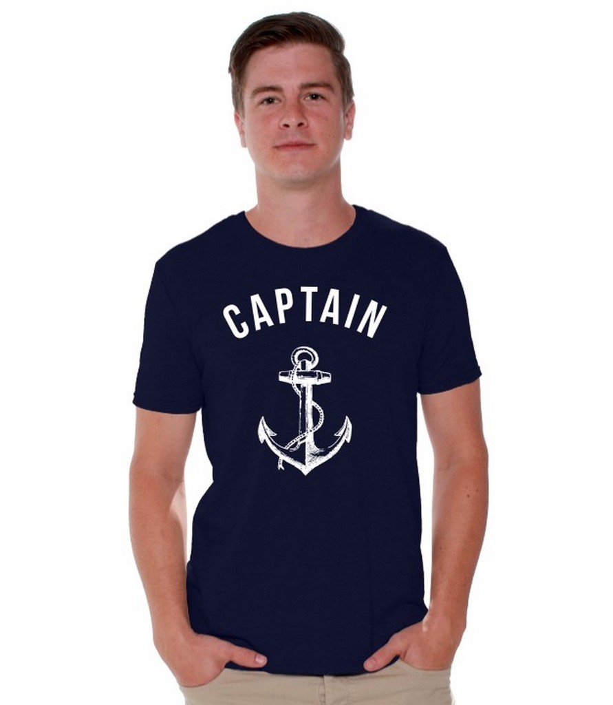 Boat Captain Shirt - Anchor Beach Party Sea Sailor Summer Vacation Graphic Tee Gifts