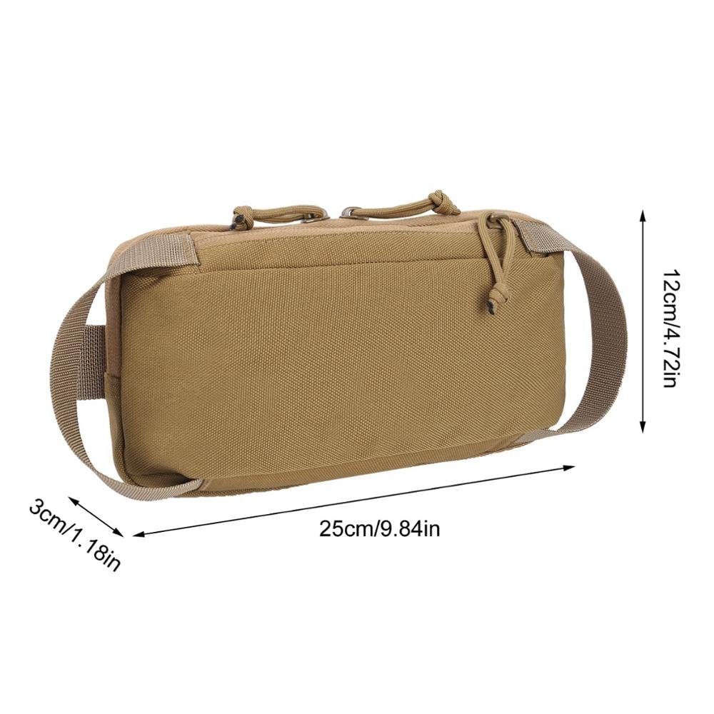 Bolsa de Pecho táctica 1000D Bolsa antirrobo al Aire Libre Bolsa de Hombro Bolsa de Hombro Bolsa de Caza de Mano para Acampar Senderismo Viajes Móvil (Color : Tan)