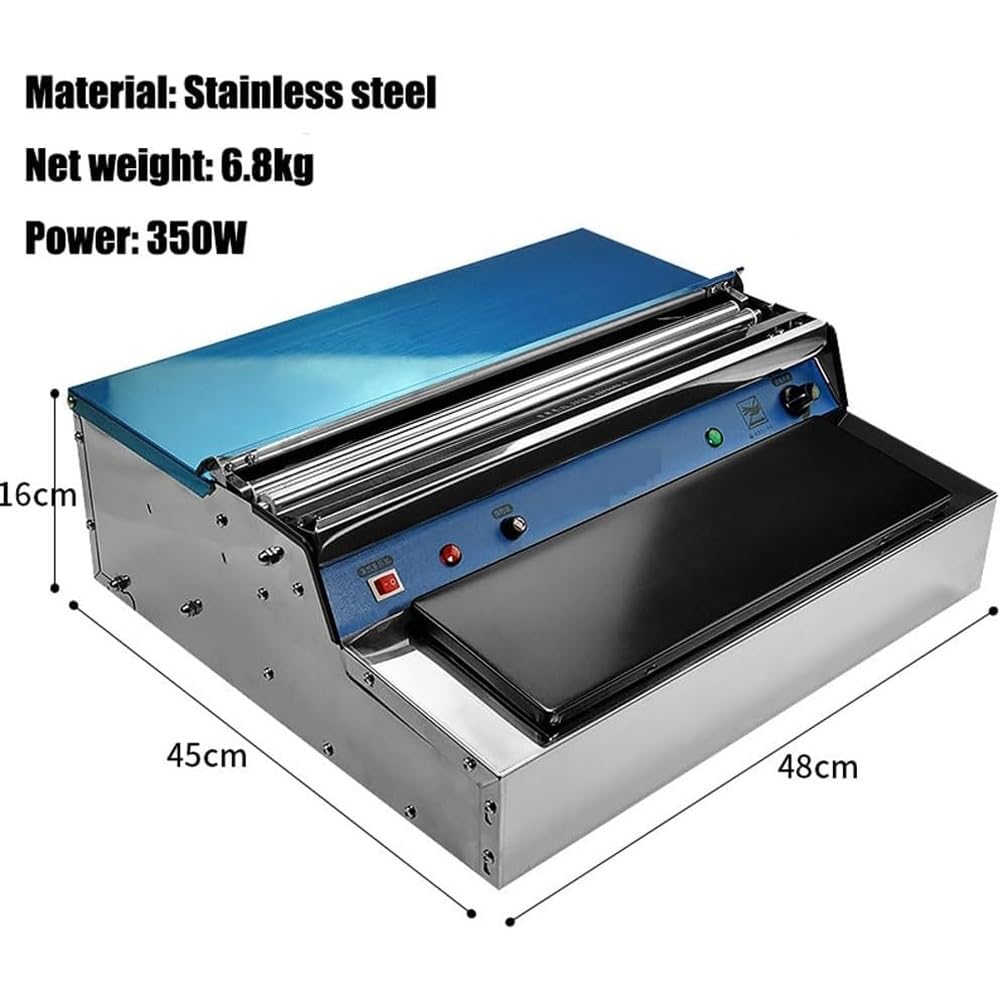 Stretchfolie Wrapper Maschine - Manuelle Frischhaltefolie Verpackungsgerät für Lebensmittel und Gemüse - 45,7 cm Handfolienversiegelung für gewerbliche Nutzung