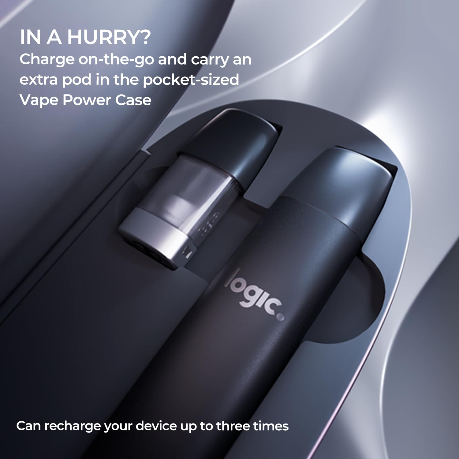 Logic Vape Charging Case - Fermeture Magntique - Noir : Amazon.fr: Hygine  et Sant