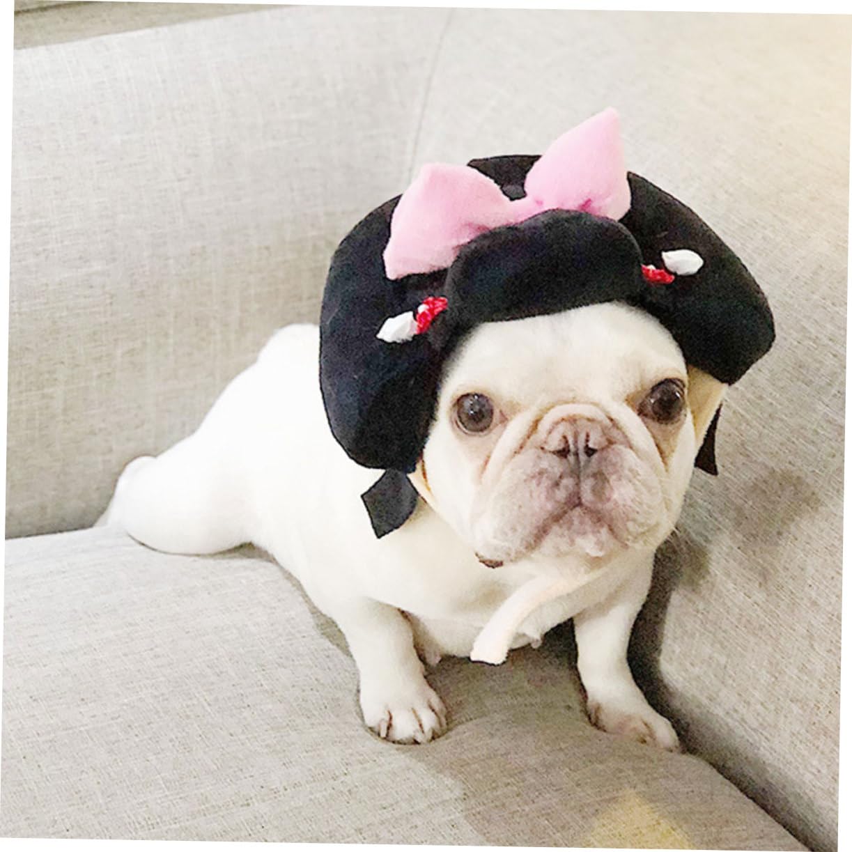 POPETPOP 1Pc Pet Headband Geisha Style Dog Headdress Creative Cosplay Costume Accessories for Dogs Comfortable for Daily Wear Parties and Photoshoots